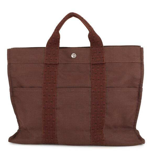 Hermes handbag Herline Tote GM canvas HERMES tote bag